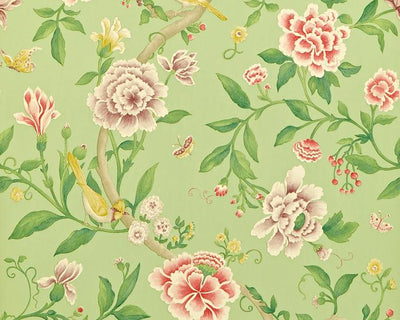 Sanderson Porcelain Garden Rose/Fennel DCAVPO101 Wallpaper