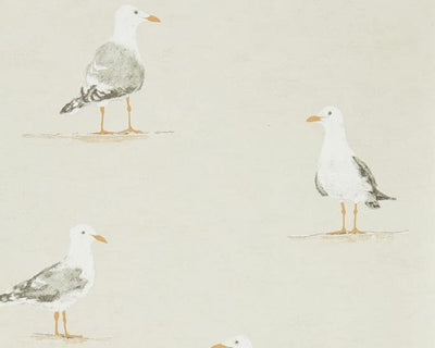 Sanderson Shore Birds Driftwood 216563 Wallpaper