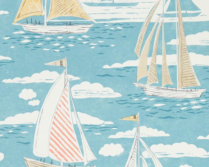 Sanderson Sailor Pacific 216571 Wallpaper