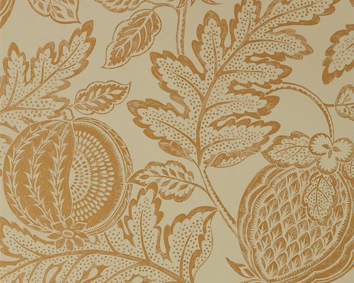 Sanderson Caspian Cantaloupe Clay 216763 Wallpaper