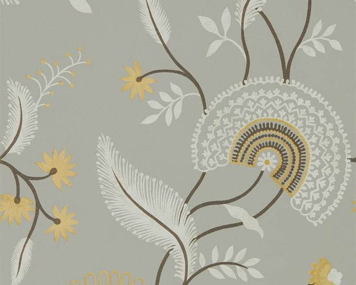 Sanderson Caspian Hakimi Ash Grey 216770 Wallpaper