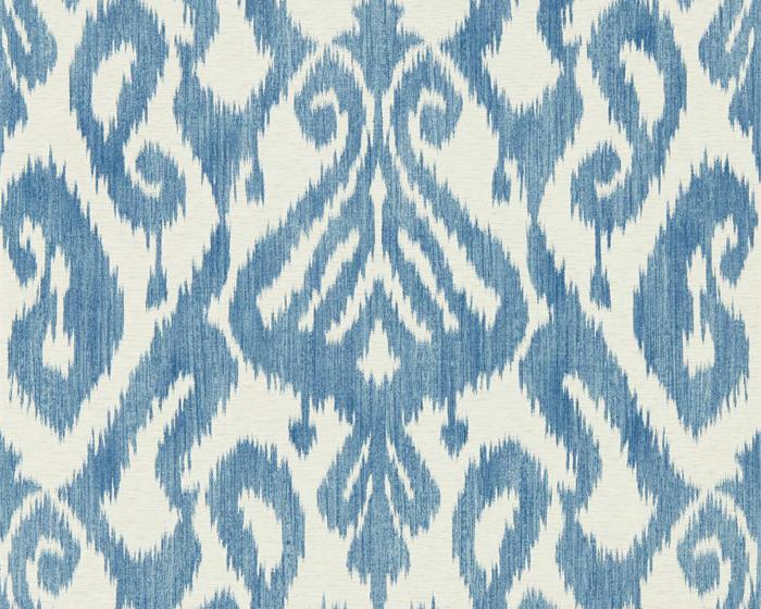 Sanderson Caspian Kasuri Indigo 216781 Wallpaper