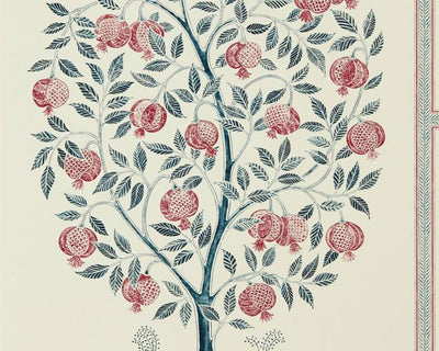 Sanderson Caspian Anaar Tree Annato/Blueberry 216790 Wallpaper