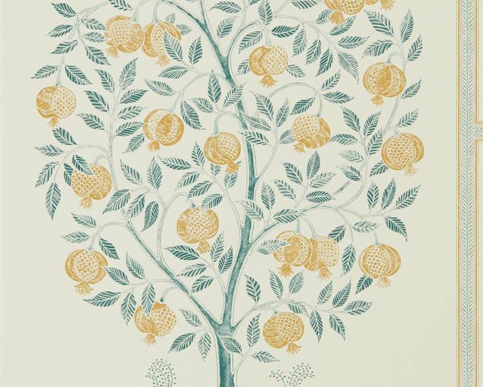 Sanderson Caspian Anaar Tree English Grey/Woad 216792 Wallpaper