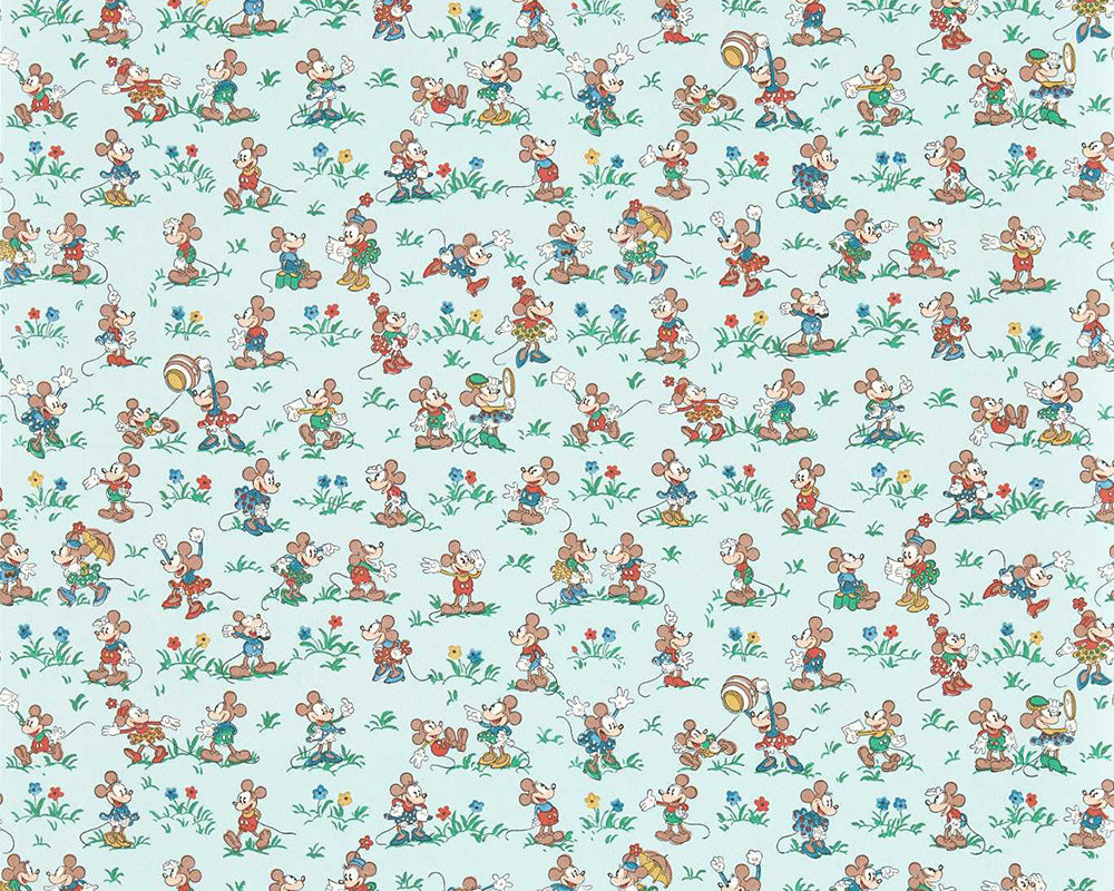 Sanderson Mickey & Minnie Wallpaper