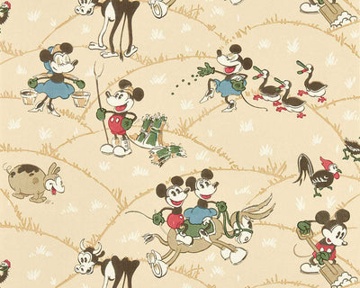 Sanderson Mickey at the Farm Wallpaper