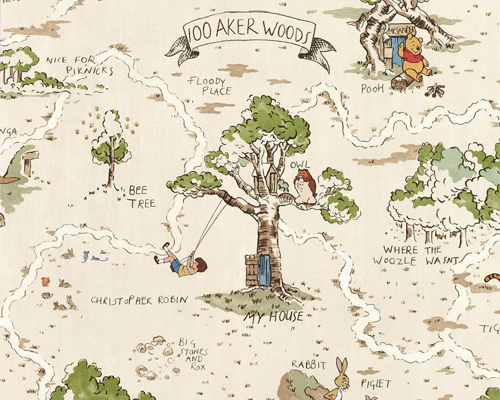 Sanderson Hundred Acre Wood Wallpaper