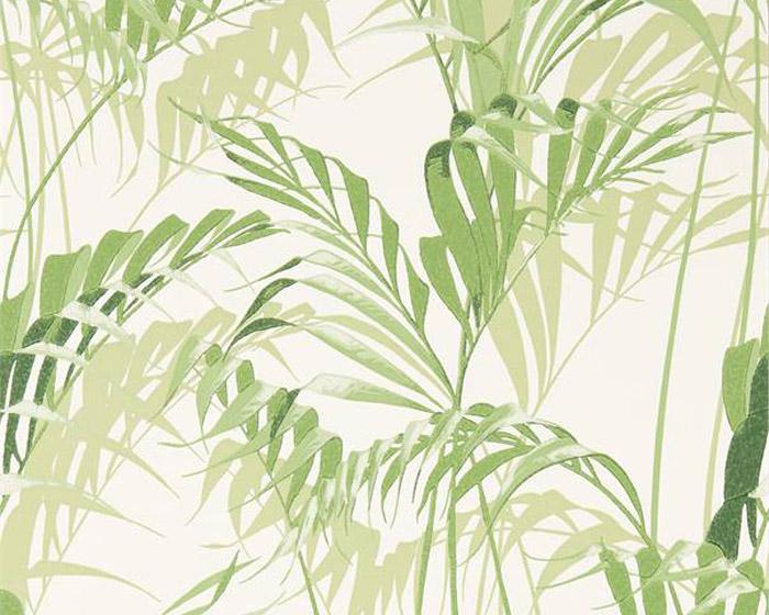 Sanderson Palm House Botanical Green 216643 Wallpaper