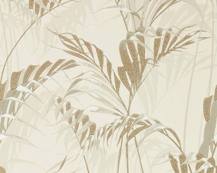 Sanderson Palm House Linen/Gilver 216644 Wallpaper
