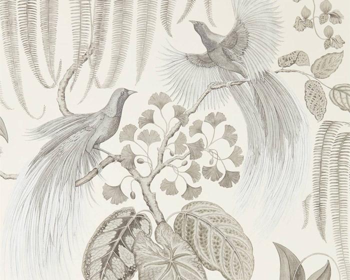 Sanderson Bird of Paradise Linen 216652 Wallpaper