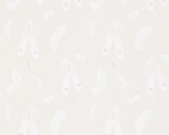 Sanderson Ballet Shoes Vanilla 214021 Wallpaper