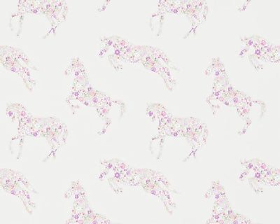Sanderson Pretty Ponies Lavender 214034 Wallpaper