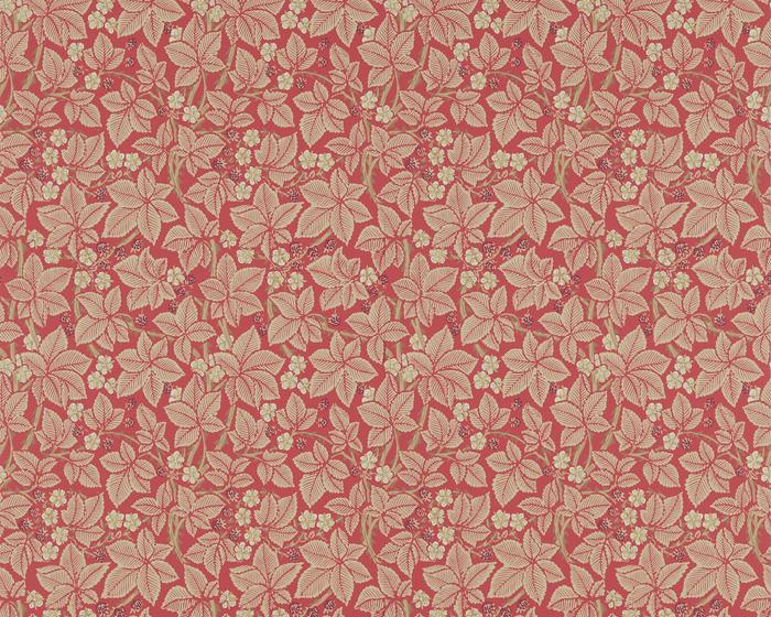 Morris & Co Bramble Red 214697 Wallpaper