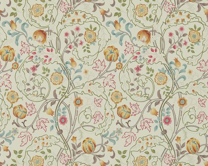 Morris & Co Mary Isobel Russet/Taupe 214730 Wallpaper