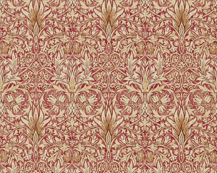 Morris & Co Snakeshead Madder/Gold 216426 Wallpaper