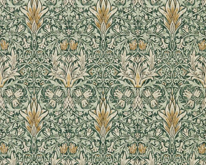 Morris & Co Snakeshead Forest/Thyme 216427 Wallpaper