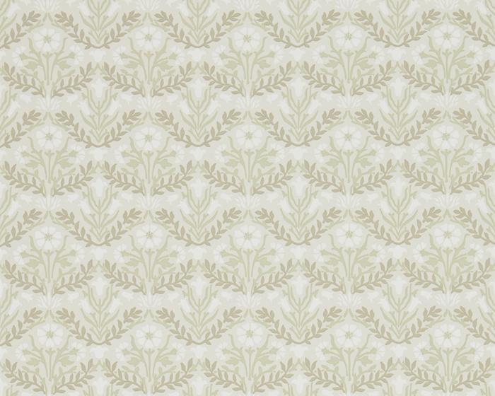 Morris & Co Bellflowers Manilla/Olive 216434 Wallpaper