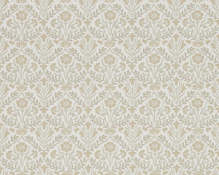 Morris & Co Bellflowers Linen/Cream 216437 Wallpaper