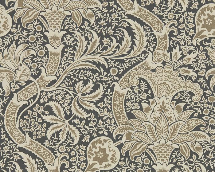 Morris & Co Indian Charcoal/Nickel 216445 Wallpaper