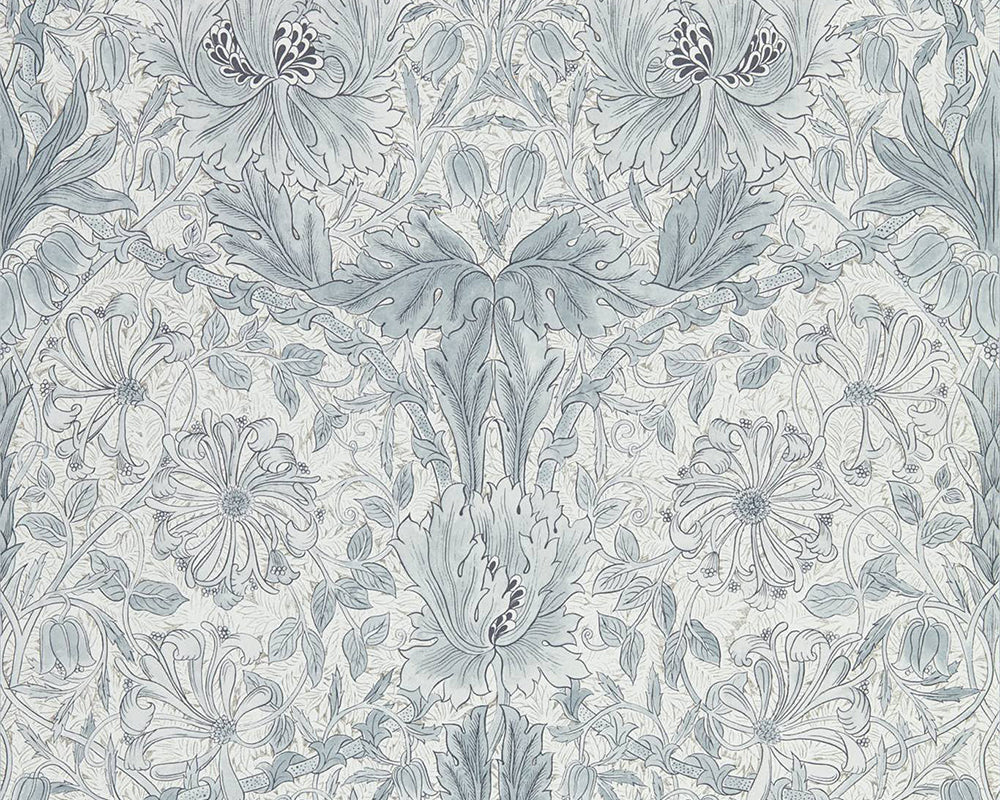 Morris & Co Pure Honeysuckle & Tulip Wallpaper 216524