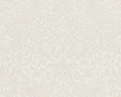 Morris & Co Strawberry Thief Oyster/Chalk 216021 Wallpaper