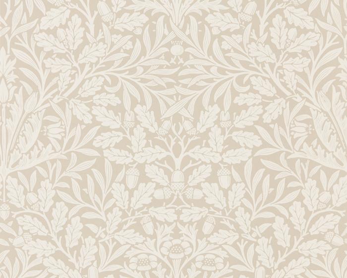 Morris & Co Pure Acorn Linen/Ecru 216040 Wallpaper