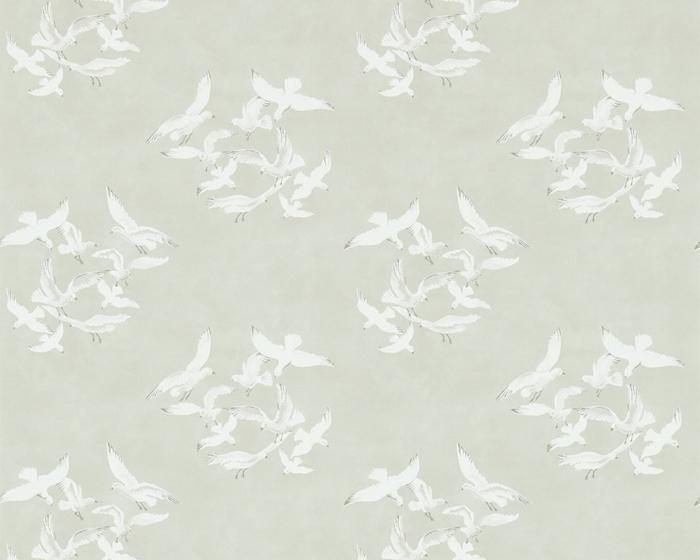 Sanderson Seagulls Stone 214587 Wallpaper