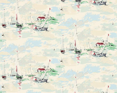 Sanderson Sail Away Sea Green 214588 Wallpaper