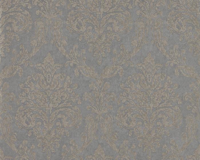 Sanderson Riverside Damask Mole/Copper 216290 Wallpaper