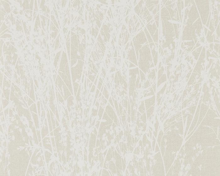 Sanderson Meadow Canvas White/Parchment 215695 Wallpaper
