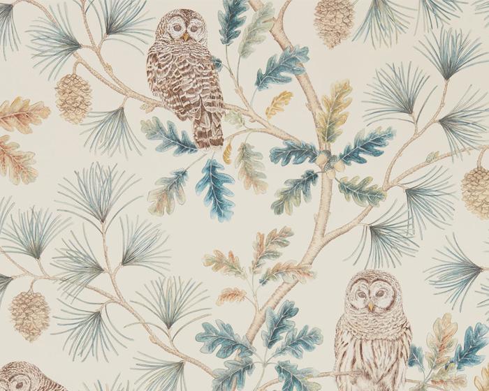 Sanderson Wallpapers Owlswick Teal 216595 Wallpaper