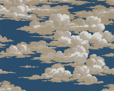 Sanderson Wallpapers Silvi Clouds Yacht Blue 216602 Wallpaper
