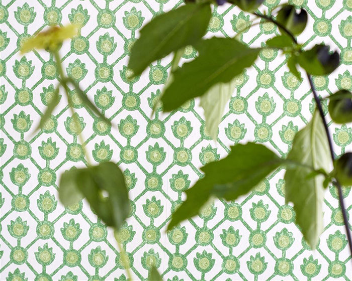 Designers Guild Jaal - Emerald Wallpaper in Room