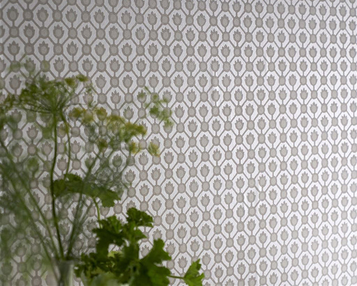 Designers Guild Jaal - Oyster Wallpaper in Room