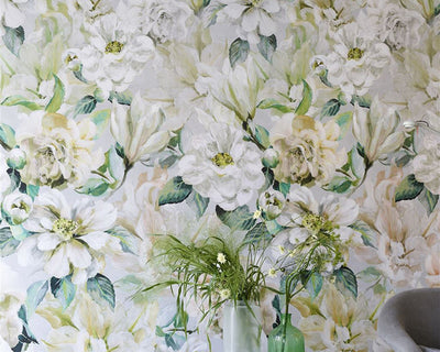 Designers Guild Jardin Botanique - Birch Wallpaper in Room