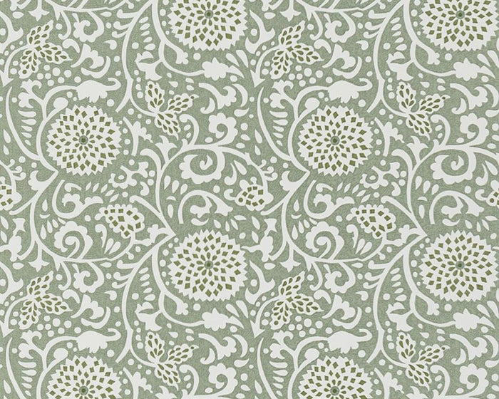 Designers Guild Shaqui - Vintage Green Wallpaper