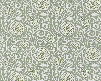 Designers Guild Shaqui - Vintage Green Wallpaper