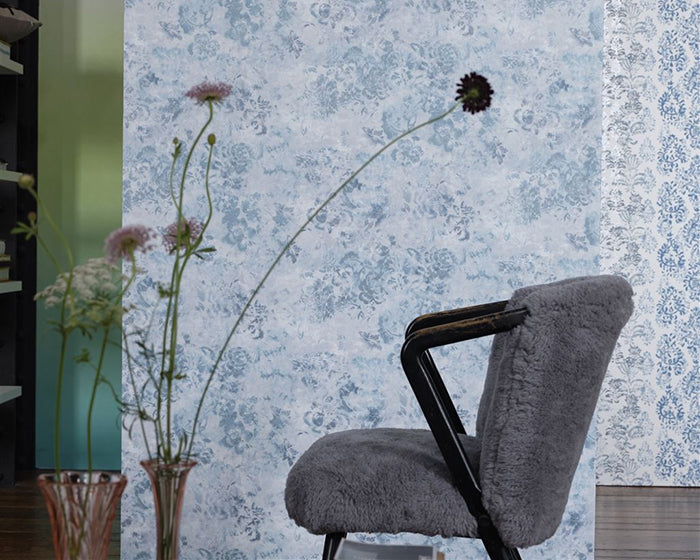 Designers Guild Tarbana Wallpaper Delft on Wall