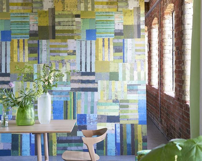Designers Guild Achara Azure Wallpaper PDG1140/03in Room