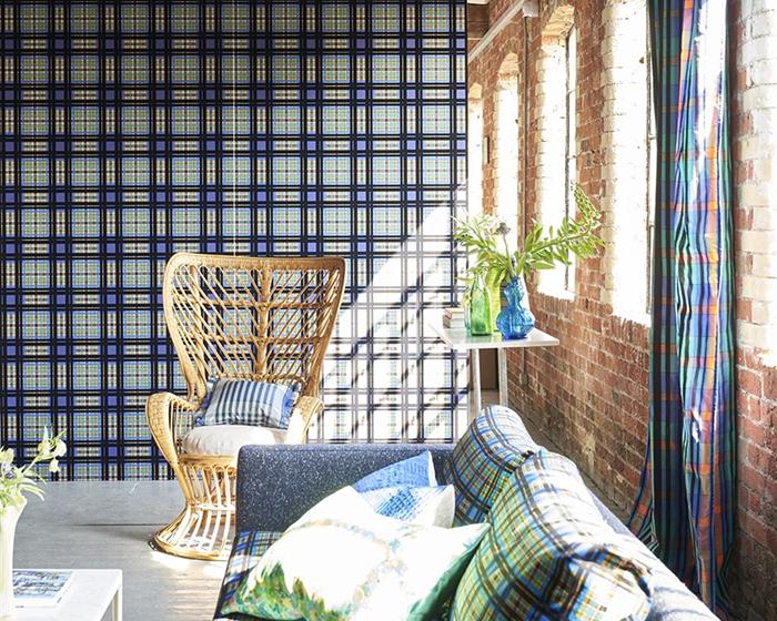 Designers Guild Chennai Cobalt Wallpaper PDG1143/03in Room