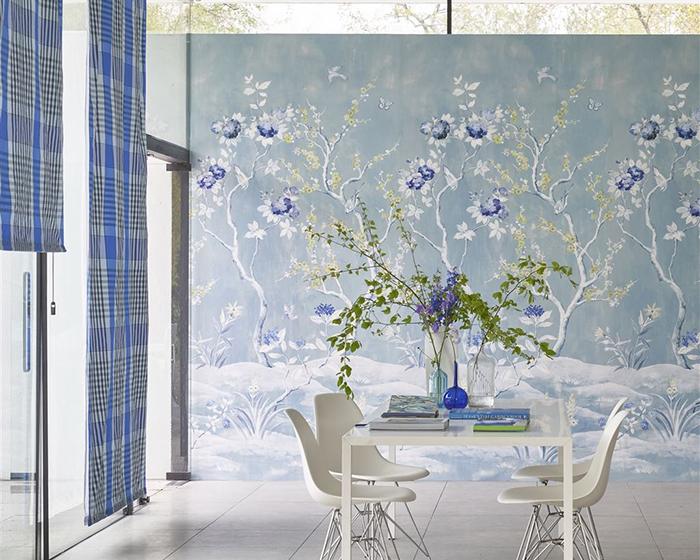 Designers Guild Manohari Delft Wallpaper PDG1137/02in Room