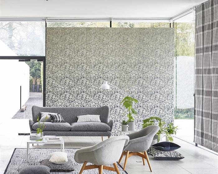 Designers Guild Odisha Graphite Wallpaper PDG1138/01in Room
