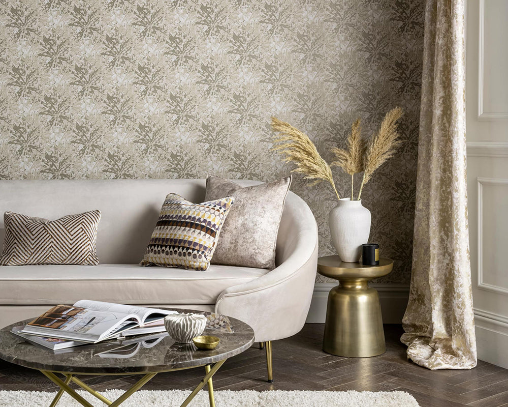 Clarke & Clarke Dipinto Wallpaper in a living space