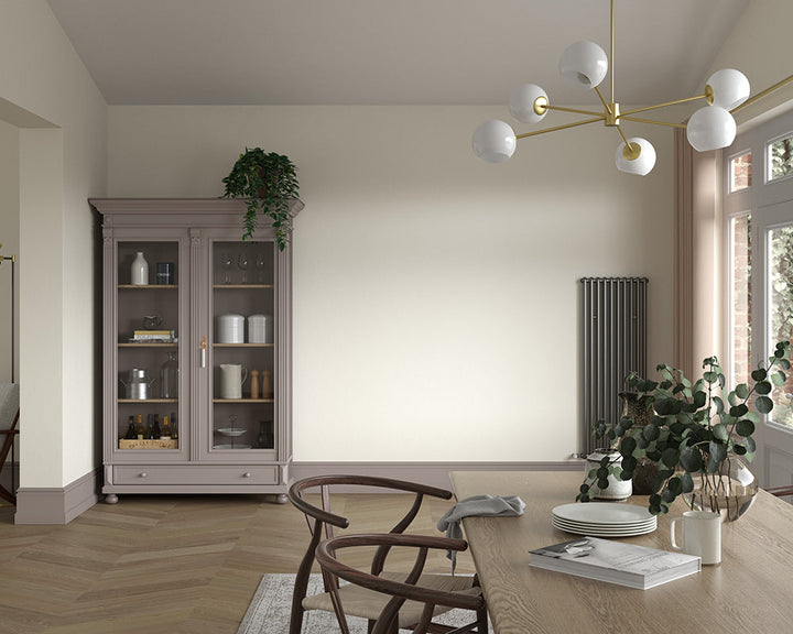 Dulux Heritage Alabaster White Paint in Dining Room