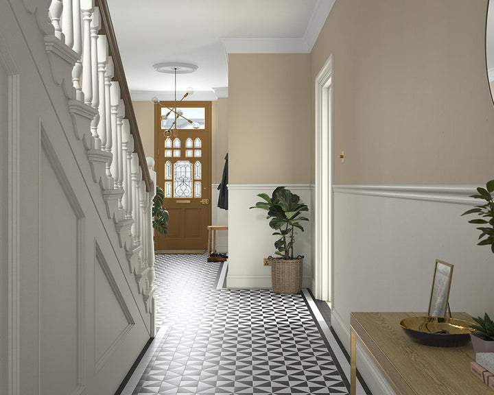 Dulux Heritage Alabaster White Paint in Hallway