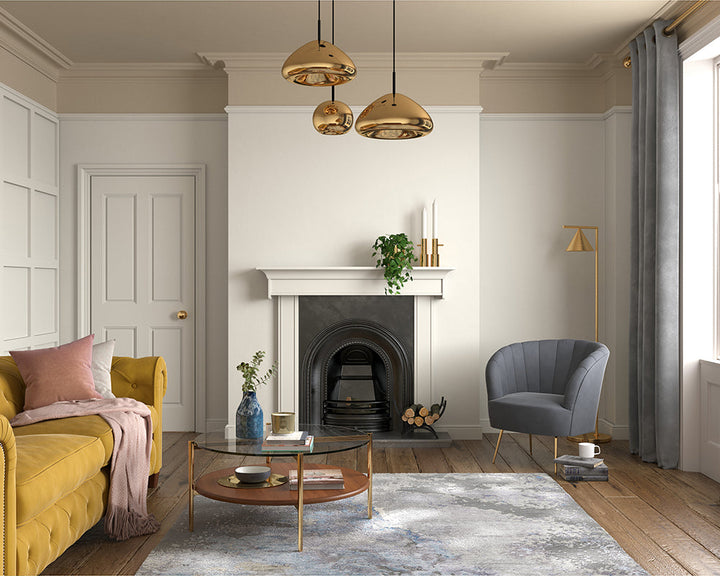 Dulux Heritage Alabaster White Paint in Living Room