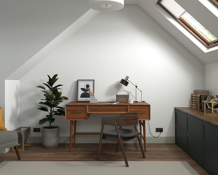 Dulux Heritage China White Paint in Home Office
