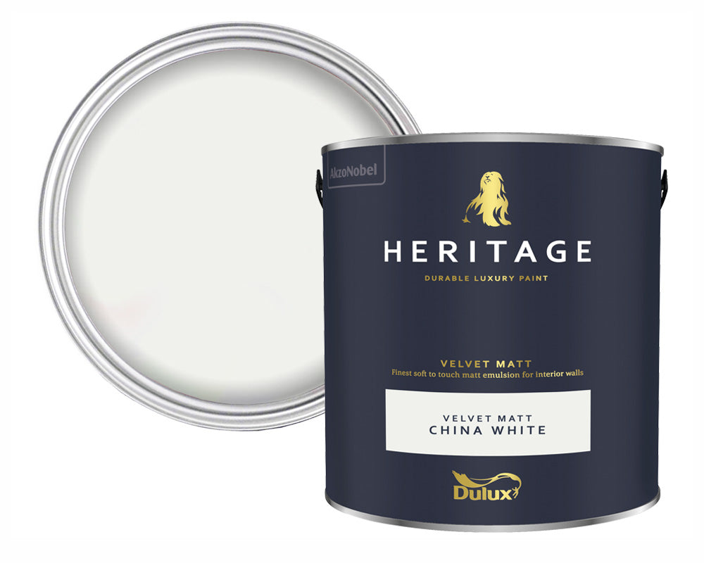 Dulux Heritage China White Paint Tin