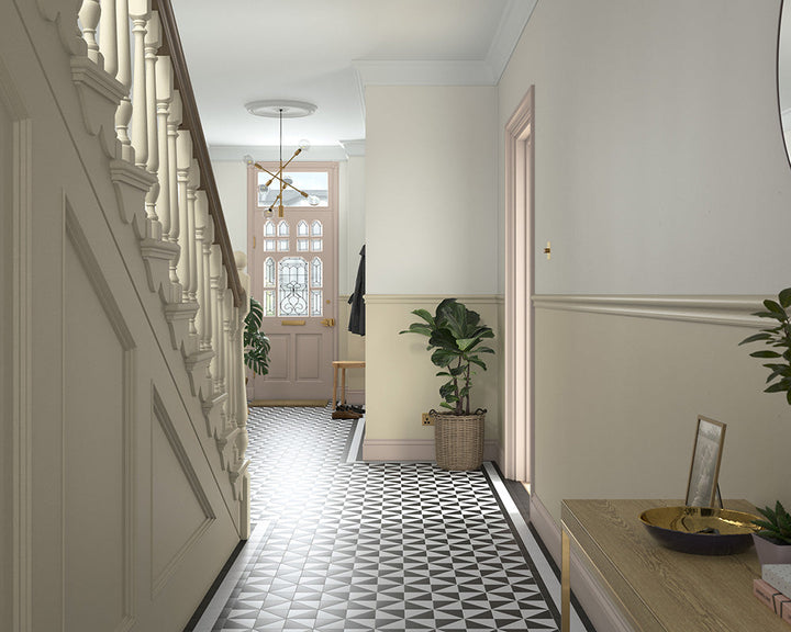 Dulux Heritage Green Marl Paint in Hallway
