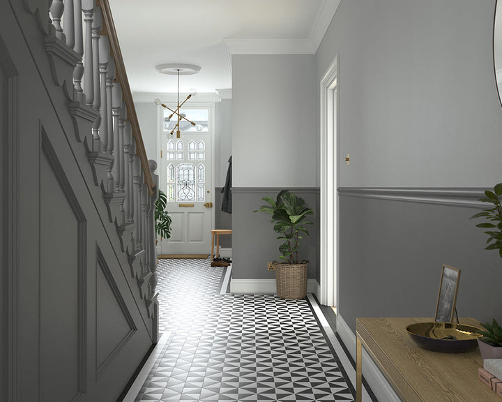 Dulux Heritage Lead Grey Paint in Hallway